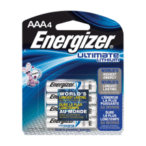 L92SBP-4 Energizer AAA-4 Ultimate Lithium Battery