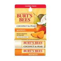 (DP) Burt's Bees Lip Balm Coconut/Mango Blister .15oz 2pk