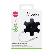 Belkin Rockstar Multi Headphone Splitter Black